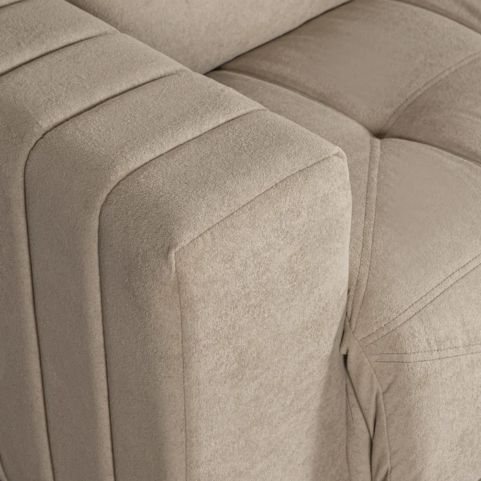 Sofa 3 Cuerpos Sillon Juego De Living Tapizado Tela en Marrón - Sillones y sofás, Uruguay | Soy Hogar, vista 5