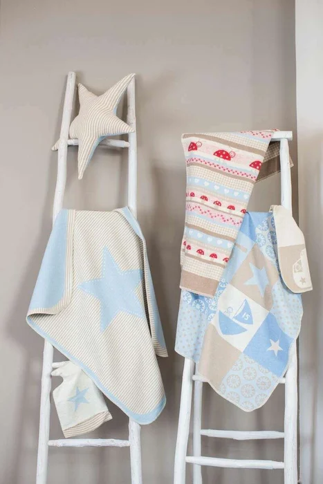 MANTA AUSTRIACA KIDS - ESTRELLA CELESTE en Celeste - Textiles, Uruguay | La Iberica, vista 6