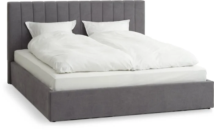 Estructura cama AGERFELD King 180x200 gris osc en Gris - Dormitorio, Uruguay | JYSK