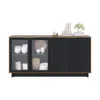 Aparador Buffet Living 4 Puertas Tiradores Metálicos Dorados - Aparadores y recibidores, Uruguay | Muebles Express, vista 1 de 4