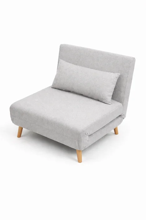 Sofá Cama, 1 Plaza Marie - Gris Medio en Gris - Sillones y sofás, Uruguay | Indian, vista 2