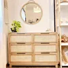 Comoda de 6 cajones con esterilla de viena natural en Madera natural - Muebles, Uruguay | Decoramuss, vista 1 de 3