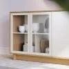 Aparador Buffet Living 4 Puertas Tiradores Metálicos Dorados en FREIJO OFF WHITE - Aparadores y recibidores, Uruguay | Soy Hogar, vista 5 de 10