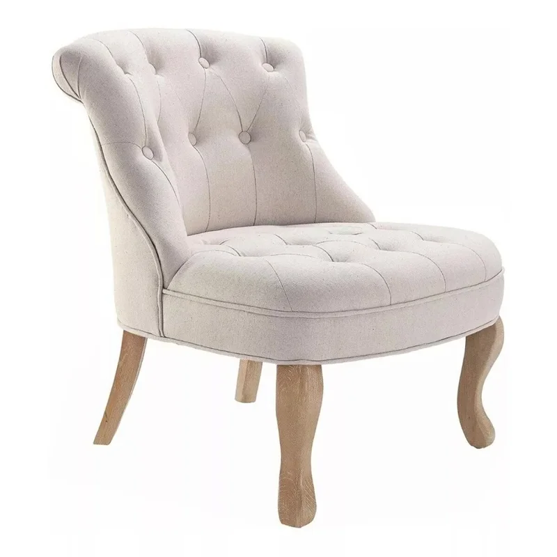 Butaca Luis XV - Beige en Beige - Butacas, banquetas y puffs, Uruguay | La Cueva Muebles, vista 4