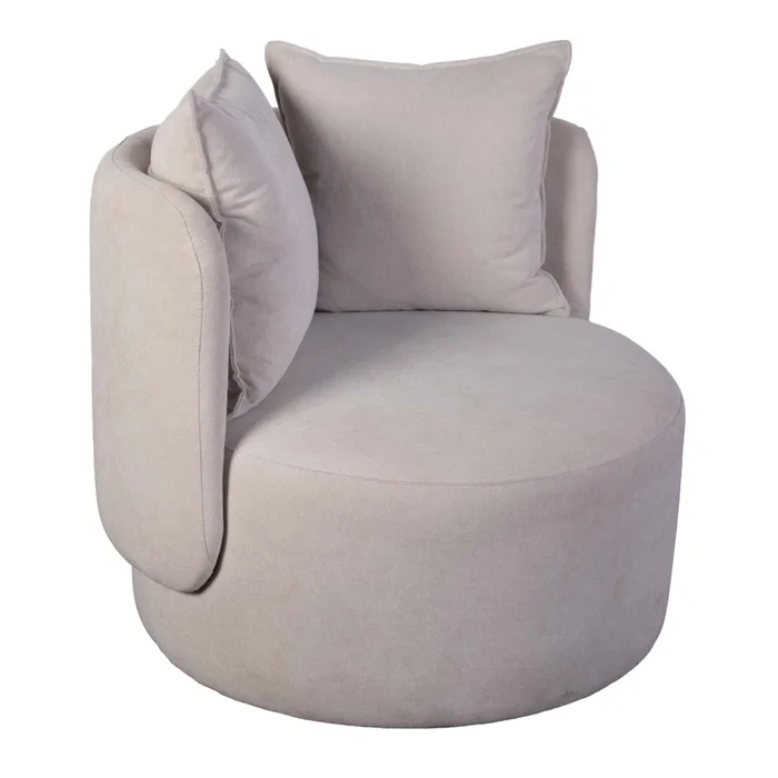 Butaca 1 Cuerpo Tela Natural-beige Luna Natural en Madera natural - Sillones y sofás, Uruguay | Divino, vista 2
