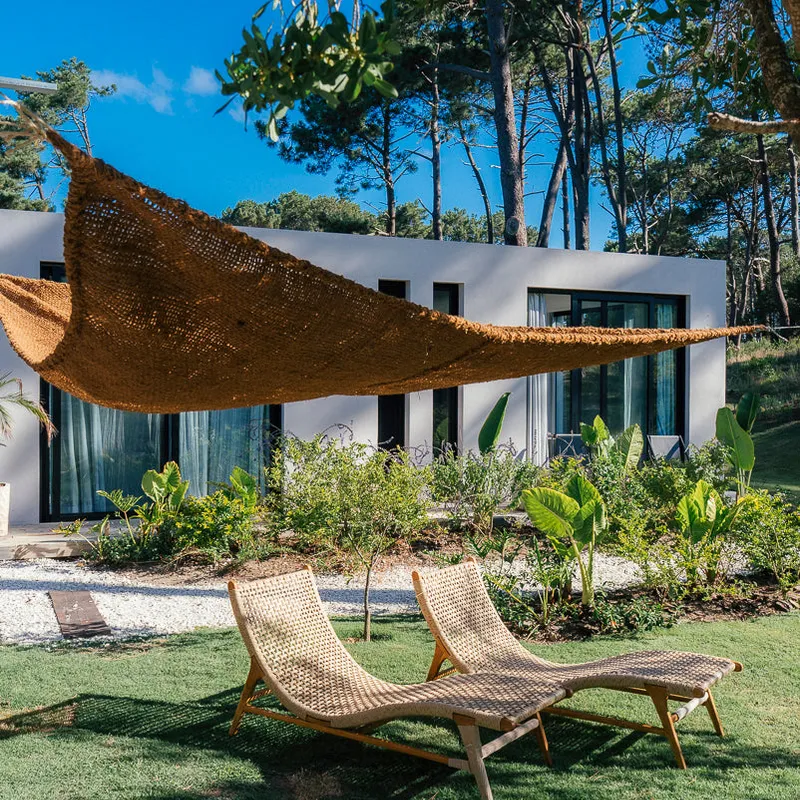 Tela de Sombra de Fibra de Coco | Casakos en Madera natural - Butacas, banquetas y puffs, Uruguay | Casakos