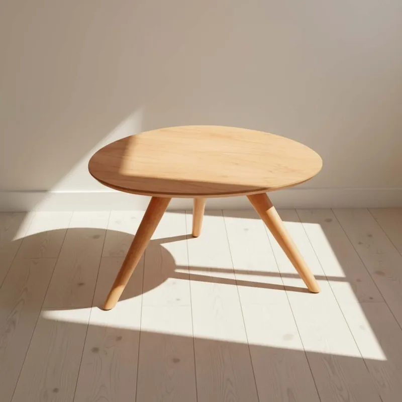 Mesa Central Mdf-y-madera Marron María Almendra en Madera natural - Mesas de living, Uruguay | Divino