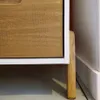 Promo 2 Mesa de luz 1 cajon Linea Veneza - Blanco/Miel en Multicolor - Mesas de luz, Uruguay | La Cueva Muebles, vista 5 de 7