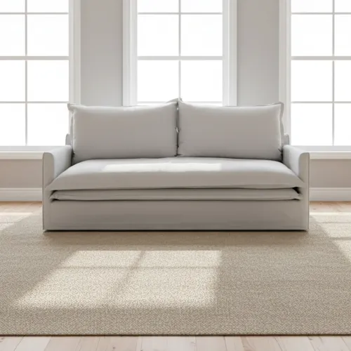 Sofa 3 Cuerpos Tela Gris Alaska en Gris - Sillones y sofás, Uruguay | Divino