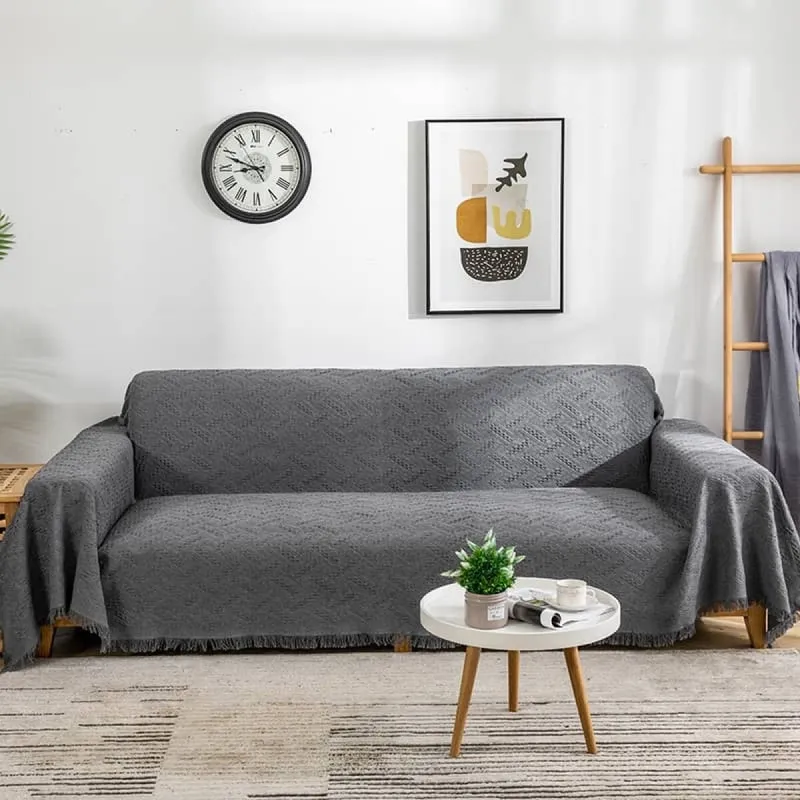 Manta para sillón y cama 180x230cm - beige en Beige - Textiles, Uruguay | Buho Store