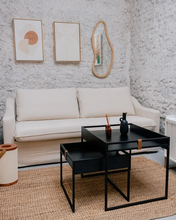 Sofá Manchester con Funda Desmontable 3 cuerpos (205cm) - Crudo en Crudo -Tela: Aqua Block 100% desmontable (lavable a máquina) – Material: Estruct - Sillones y sofás, Uruguay | Berna home, vista 3