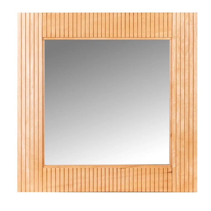 Espejo Varillado 80x80cm Madera Natural-beige Natural en Madera natural - Espejos, Uruguay | Divino