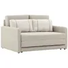 SOFA CAMA 1.46 MTS - PARRILLA EXTENSIBLE - TELA BEIGE - ALMOHADONES PEQUEÑOS EN TELA CLARA en Beige - Sillones y sofás, Uruguay | Champagne Home, vista 2 de 4