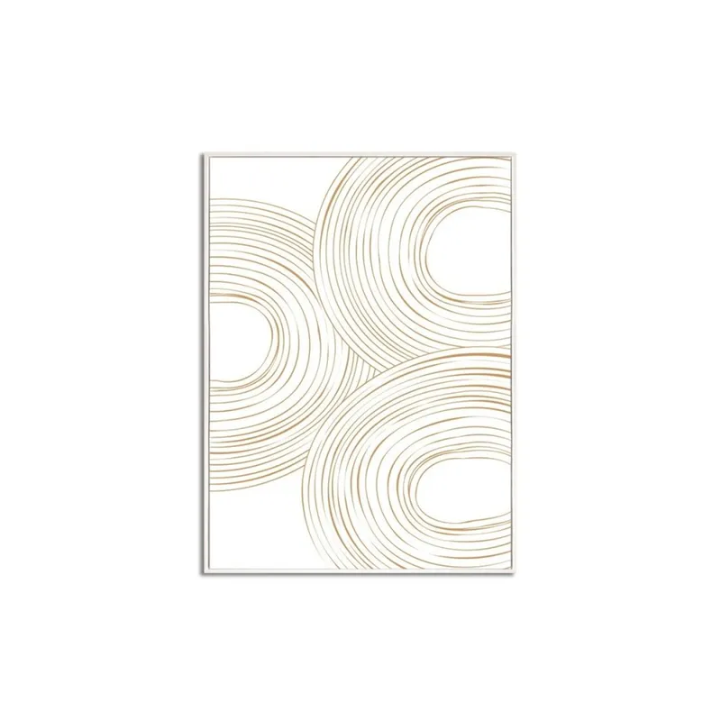 CUADRO CANVAS 30x40cm MARCO FIGURAS BEIGE 1 en Beige - Decoración de pared, Uruguay | Koz