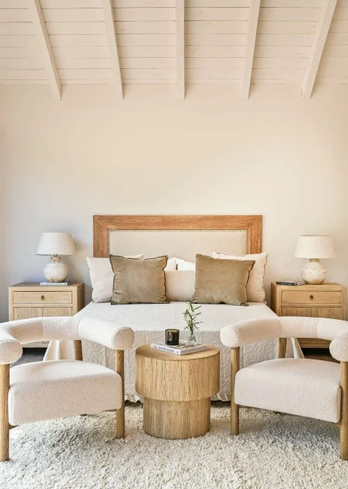 RESPALDO TERRA - ALAMO Y LINO ANTIMANCHAS - 1.90 MTS en Madera natural - Respaldos de cama, Uruguay | La Iberica, vista 5