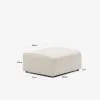 Puf terminal Neom - beige 75 x 89 cm en Beige - Butacas, banquetas y puffs, Uruguay | Kavehome, vista 6 de 6