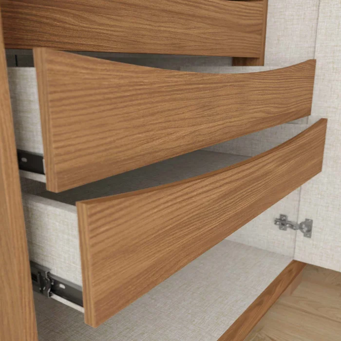 Placard 6 Puertas Mdp Natural-beige Leblon en Madera natural - Roperos y placares, Uruguay | Divino, vista 5
