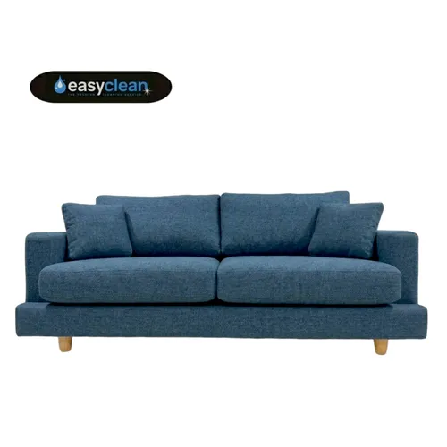 Sofa Dublin 3 Cuerpos (210 cm) EASY CLEAN - Azul en Madera natural - Sillones y sofás, Uruguay | Berna home