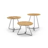 MESA LATERAL REDONDA - TAPA TECA - PATAS GRAFITO en Multicolor - Mesas de living, Uruguay | Champagne Home, vista 3 de 5