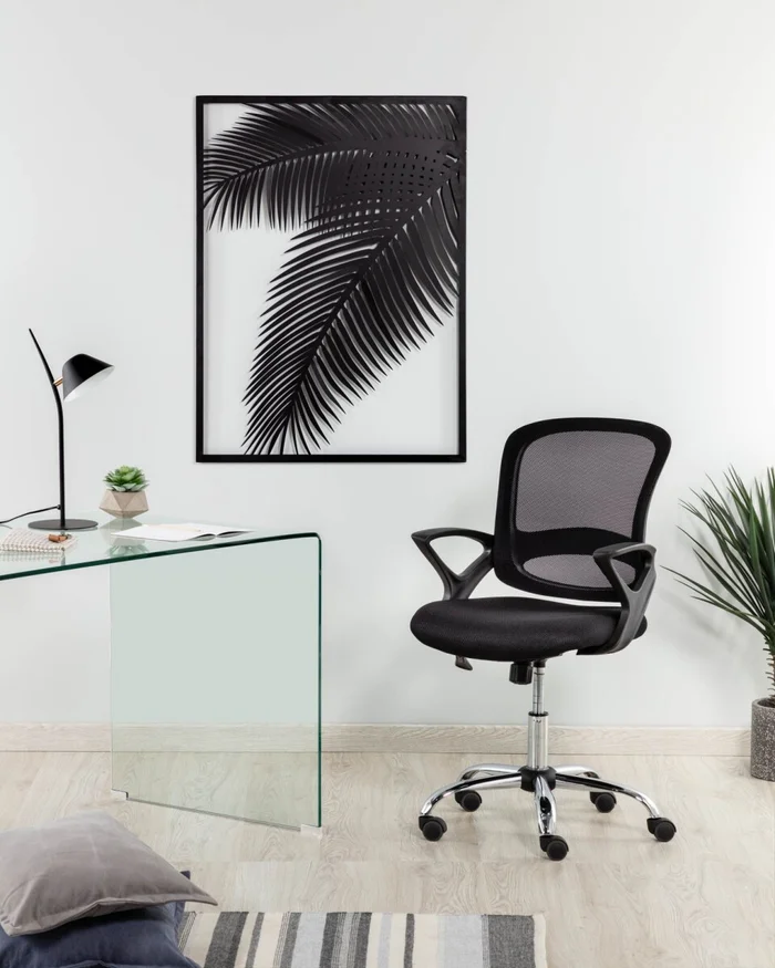 Silla de escritorio Tangier - negro en Negro - Escritorios y sillas de escritorio, Uruguay | Kavehome, vista 2