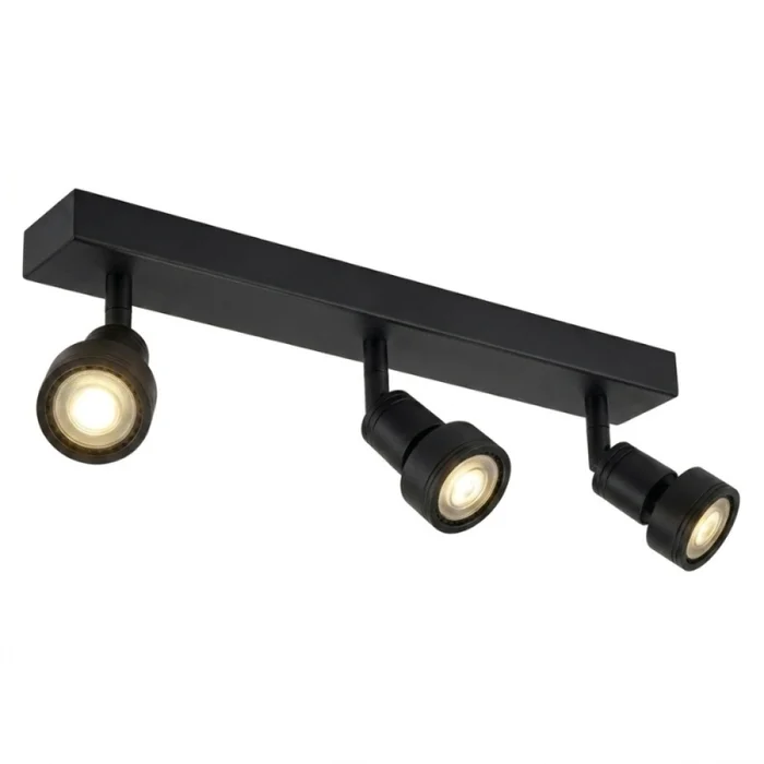 Lámpara Niza Triple Orientable Negra en Negro - Lámparas colgantes, Uruguay | Serlux, vista 2