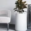 Macetero Gota 55 Blanco Alto 55cm x 36cm Ancho Boca x Diam Base 40cm, 60 lts en Blanco - Macetas, Uruguay | Champagne Home, vista 2 de 3