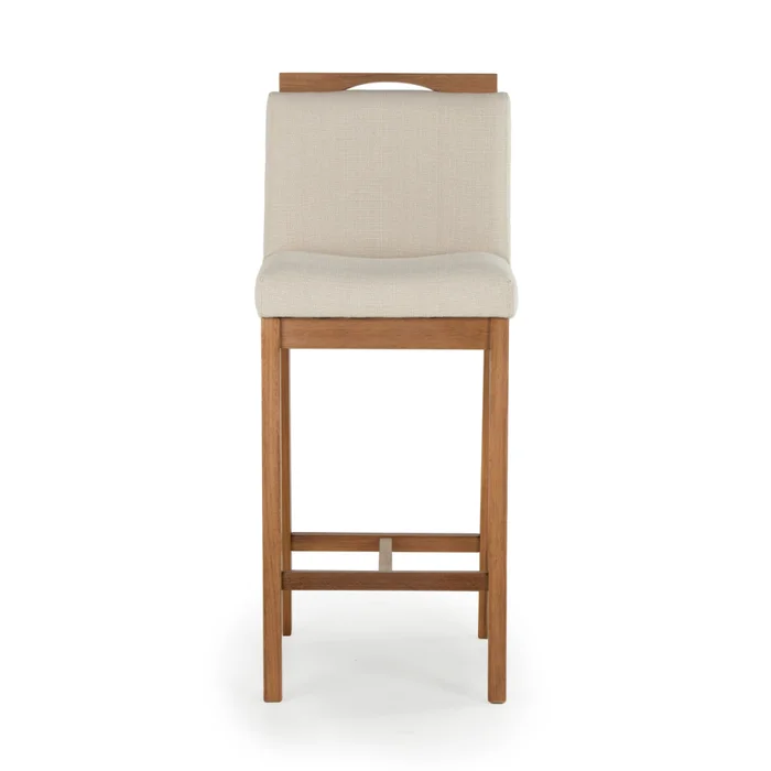 Taburete Dani - Tela Rústica - 201-G2 (Beige) en Beige - Butacas, banquetas y puffs, Uruguay | Nyr, vista 5