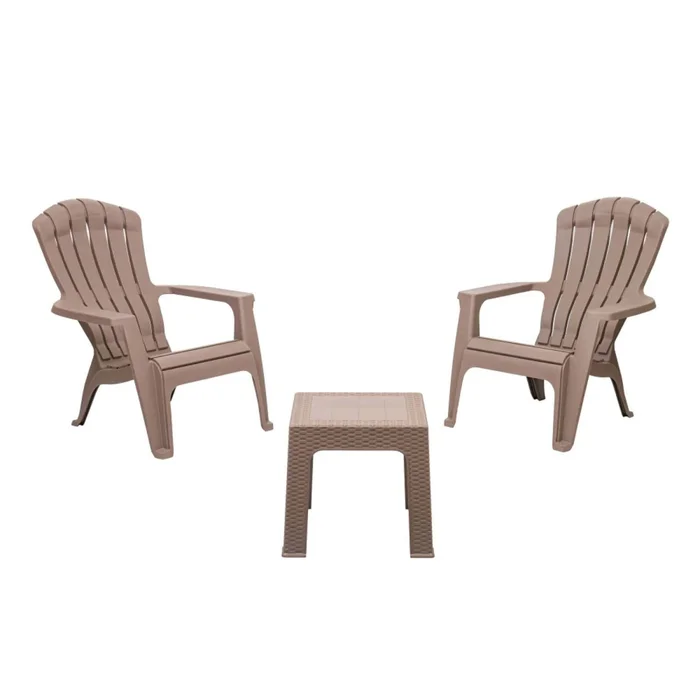 Set Terraza Polipropileno Marron Cassis en Beige - Muebles para el exterior, Uruguay | Divino, vista 2