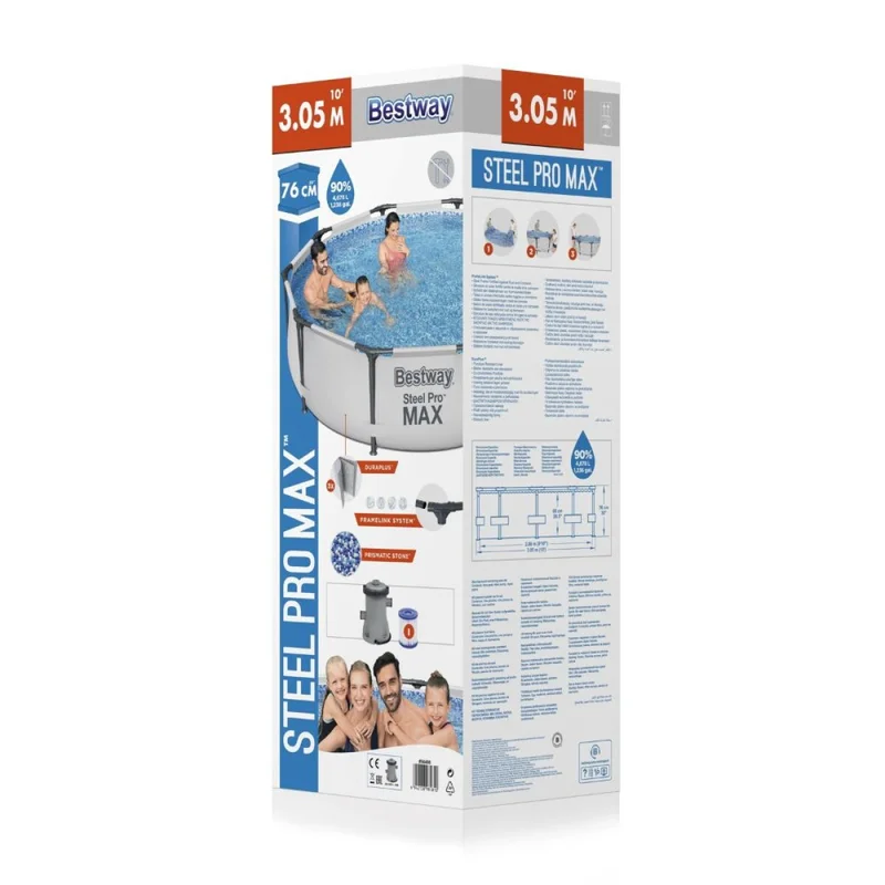Piscina Bestway 9150L en Gris - Muebles para el exterior, Uruguay | La Cueva Muebles, vista 4
