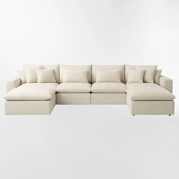Sofá modular WELL BEIGE 4 CUERPOS en Beige - Sillones y sofás, Uruguay | Viasono, vista 3