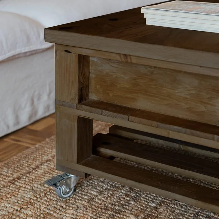 Mesa elevable Meike en Madera natural - Mesas de living, Uruguay | Tree House Deco, vista 5