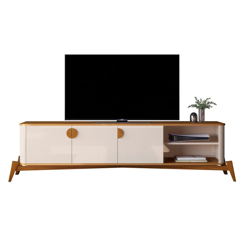 Rack 180CM - Linea Buriti 100% MDF en Blanco - Muebles para TV, Uruguay | Balton, vista 4