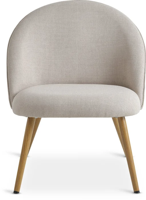 Sillón THORUP 1 cuerpo tela beige/color roble en Beige - Butacas, banquetas y puffs, Uruguay | JYSK