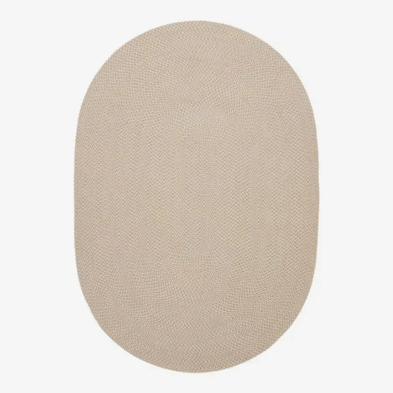 Alfombra ovalada beige Rodhe 100% PET 160 x 230 cm en Beige - Muebles para el exterior, Uruguay | Kavehome