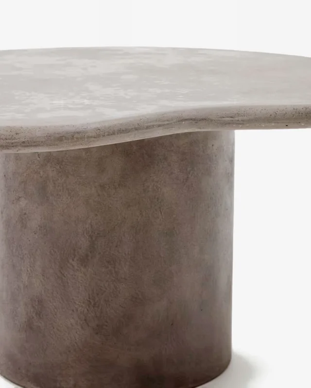 Mesa de centro Macarella de cemento - 83 x 77 cm en Gris - Mesas de living, Uruguay | Kavehome, vista 4
