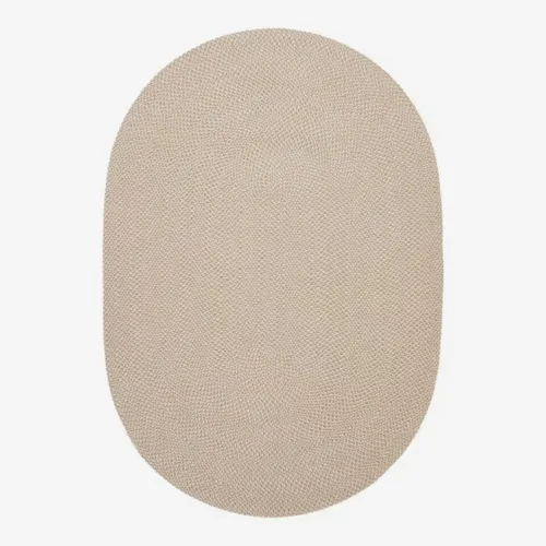 Alfombra ovalada beige Rodhe 100% PET 160 x 230 cm en Beige - Textiles, Uruguay | Kavehome
