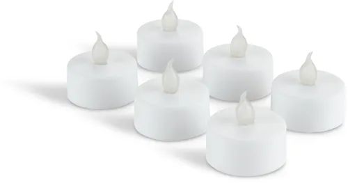 Vela LED MORGAN temporizador 6 uds en Blanco - Velas y Portavelas, Uruguay | JYSK