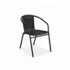 Silla Símil ratán y acero clásica - Negro en Negro - Sillas, Uruguay | Ecowood, vista 1 de 2