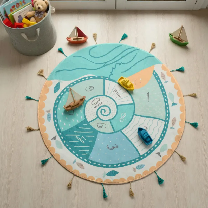 Alfombra Circular Infantil Caracol - Textiles, Uruguay | Arredo