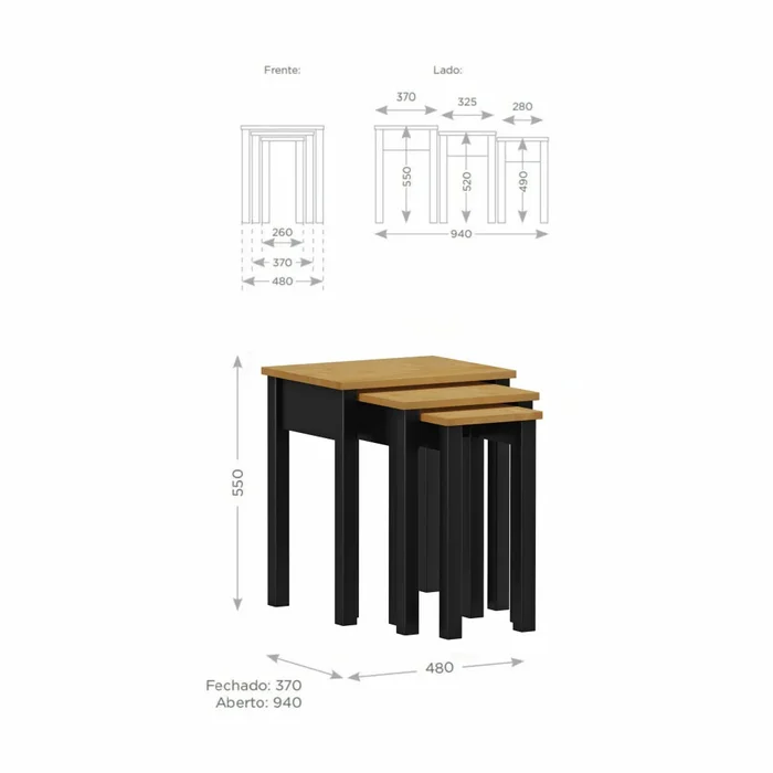 Mesa ratona auxiliar Nido - Linea Loft en Multicolor - Mesas de living, Uruguay | Ecowood, vista 5