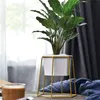 MACETA CERAMICA HEXA C/BASE D17x20CM BLANCO/DORADO en Blanco - Macetas, Uruguay | Koz, vista 2 de 4