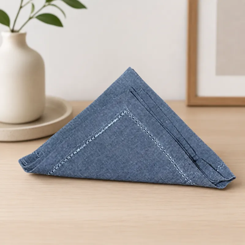 Servilletas de lino x2 en Azul - Textiles, Uruguay | Tu Garage