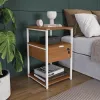 Mesa de luz organizador con llave - Terra en Marrón - Mesas de luz, Uruguay | Delta Center, vista 1 de 9
