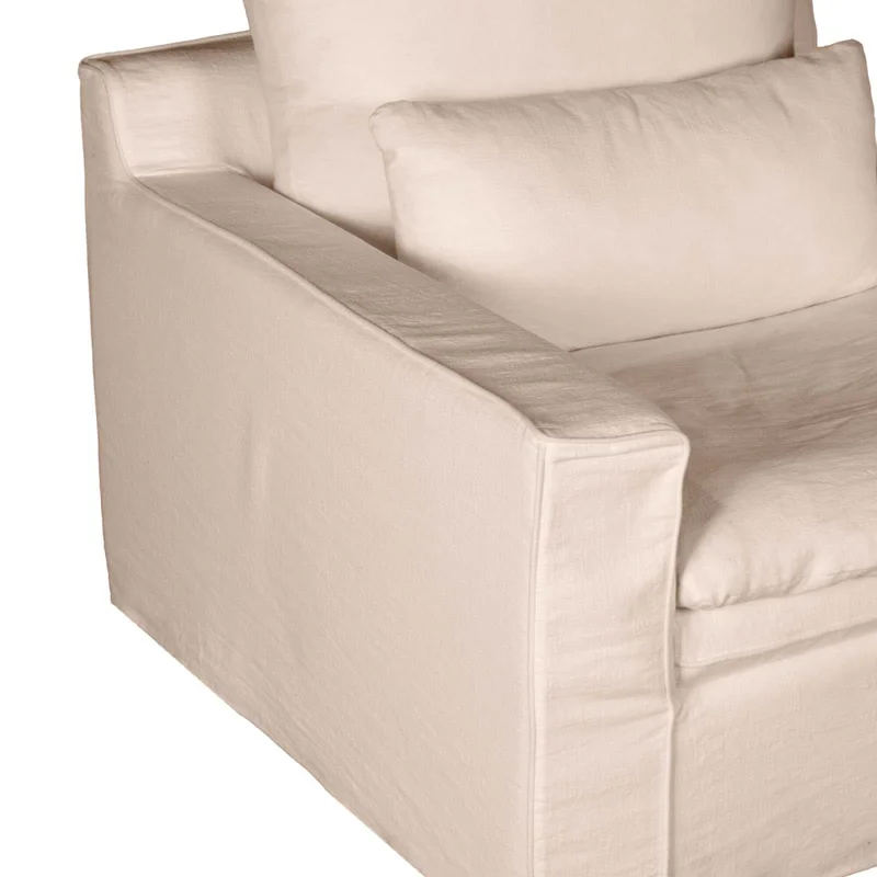Sofá 1 Cuerpo Tela Natural-beige Positano Beige en Beige - Sillones y sofás, Uruguay | Divino, vista 4