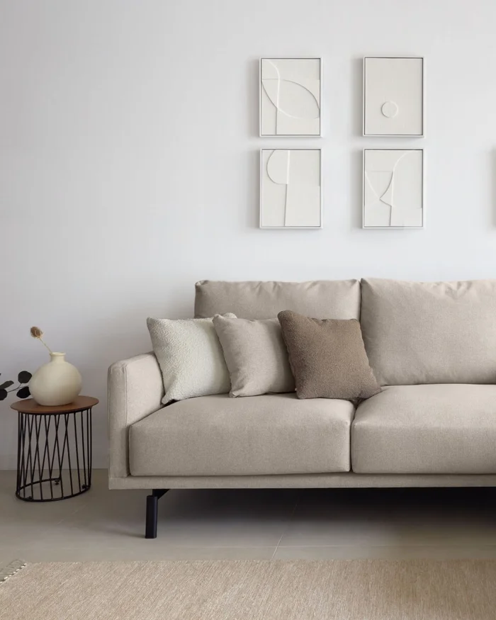 Set Brunella de 2 cuadros blanco 32 x 42 cm en Blanco - Decoración de pared, Uruguay | Kavehome, vista 2