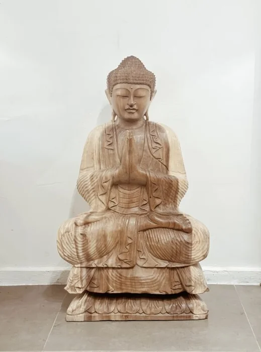 Buda tallado Anjali Mudra 1metro de altura - Decoración, Uruguay | Balihai, vista 2
