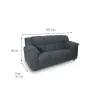 SOFÁ AGUAI 3 CUERPOS en Gris - Sillones y sofás, Uruguay | Palermo Casa Deco, vista 3 de 3