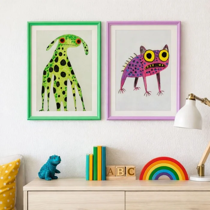 CUADRO FANTASY PET Verde  en Multicolor - Decoración, Uruguay | Viasono