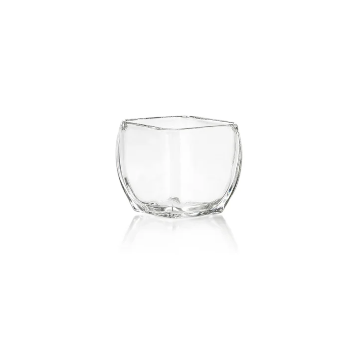 VOTIVE CUADRADO 466ML CRISA. H9.6X10.6X10.6CM en Transparente - Jarrones, Uruguay | Decohogar