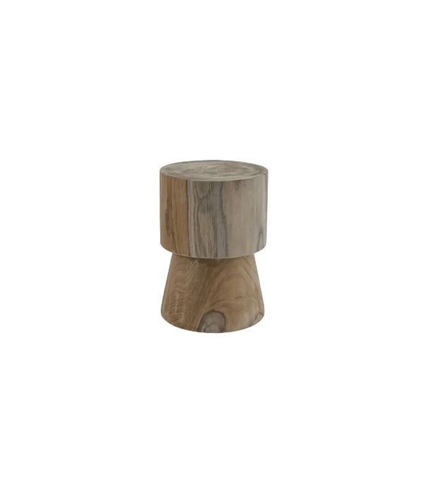 STOOL MANANTIALES RAIZ TEKA en Madera natural - Mesas de arrimo, Uruguay | Masinfinito Casa